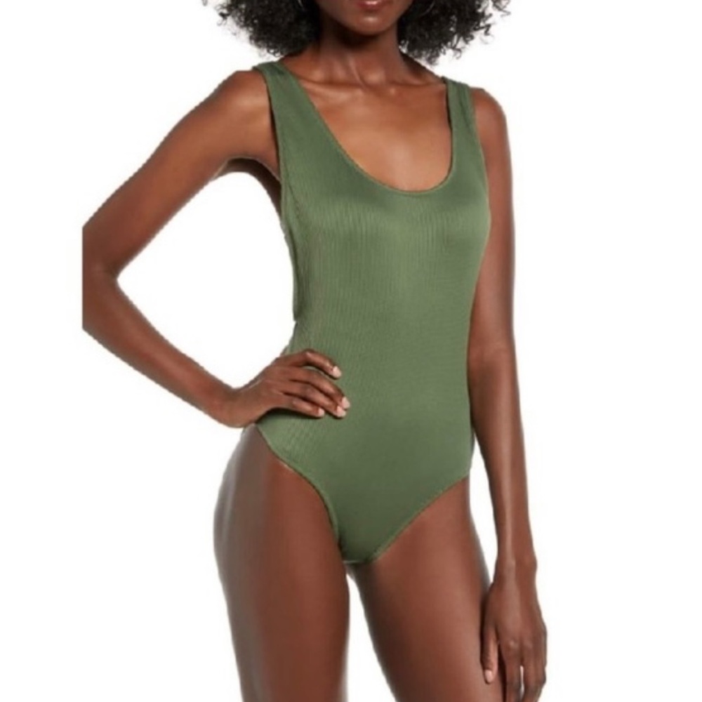 Topshop one piece swimsuit / bodysuit with open back!